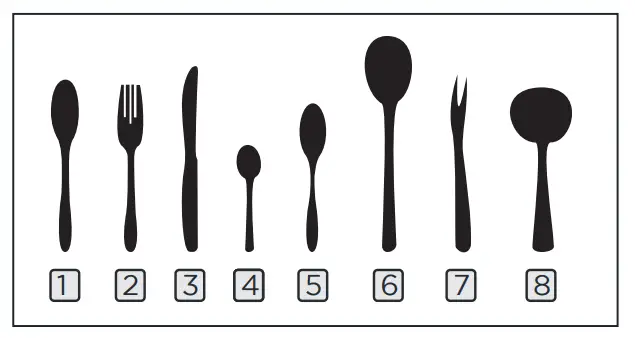 Midea MFW 10E4 S Dishwasher - Cutlery rack3