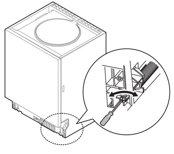 Midea MFW 10E4 S Dishwasher - door