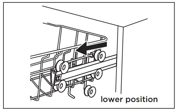 Midea MFW 10E4 S Dishwasher - lower position