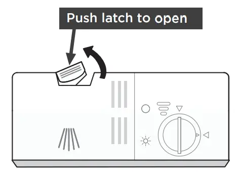 Midea MFW 10E4 S Dishwasher - open