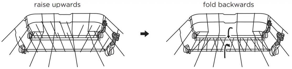 Midea MFW 10E4 S Dishwasher - raise upwards