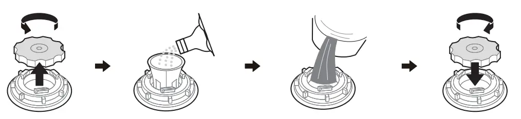 Midea MFW 10E4 S Dishwasher - salt