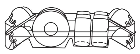 Midea MFW 10E4 S Dishwasher - upper basket