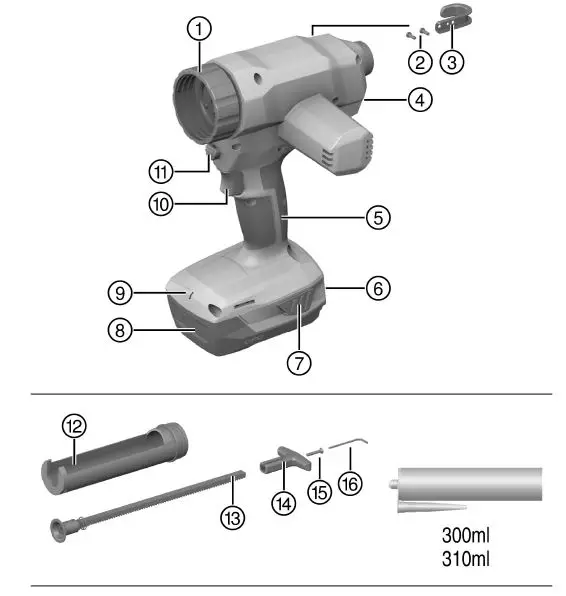 HILTI CD 4A22 Cordless Caulking Dispenser-fig-11
