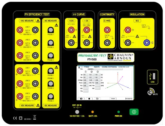 CHAUVIN ARNOUX FTV500 Photovoltaic Tester - fig 6