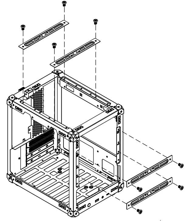 jONSBO C6 Mini Desktop PC Case - diagram 2