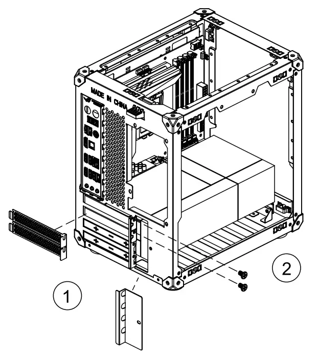 jONSBO C6 Mini Desktop PC Case - diagram 4