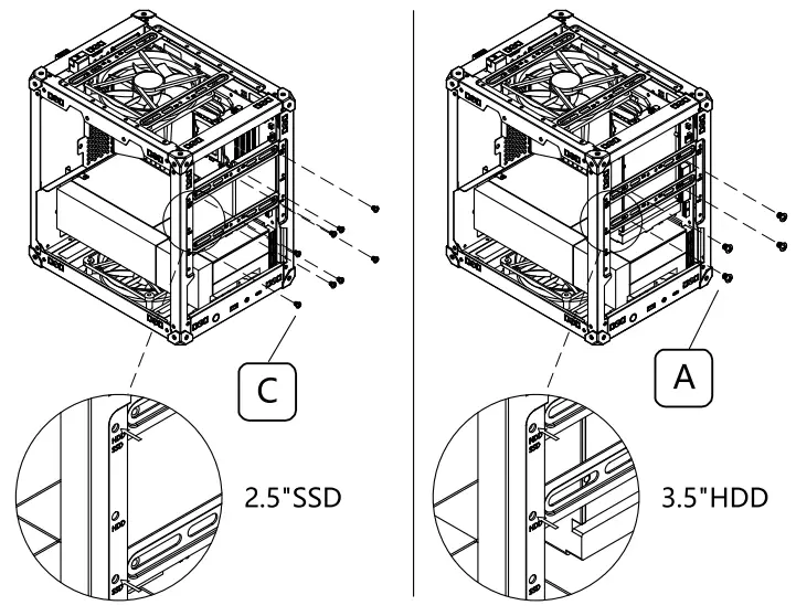 jONSBO C6 Mini Desktop PC Case - diagram 6