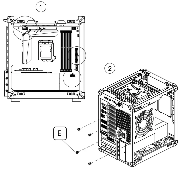 jONSBO C6 Mini Desktop PC Case - diagram 7