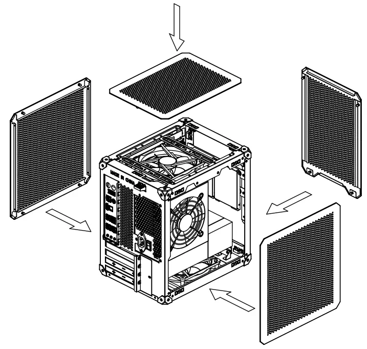 jONSBO C6 Mini Desktop PC Case - diagram 8