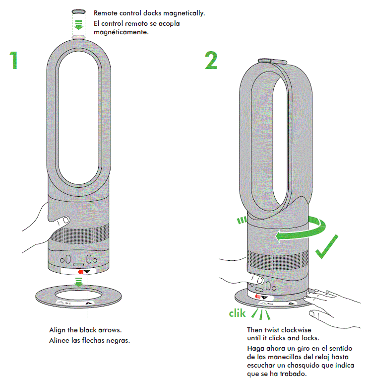 Dyson AM04 Fan Heater Operating Manual-fig-1