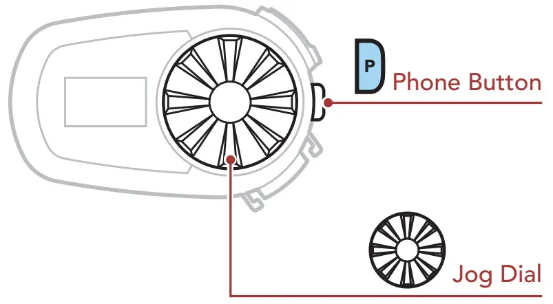SENA 5S Motorcycle Bluetooth Communication System - Buttons