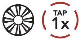 SENA 5S Motorcycle Bluetooth Communication System - End intercom