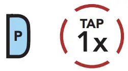 SENA 5S Motorcycle Bluetooth Communication System - End phone call