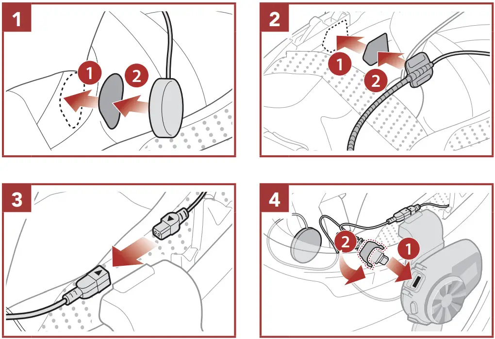 SENA 5S Motorcycle Bluetooth Communication System - Microphone