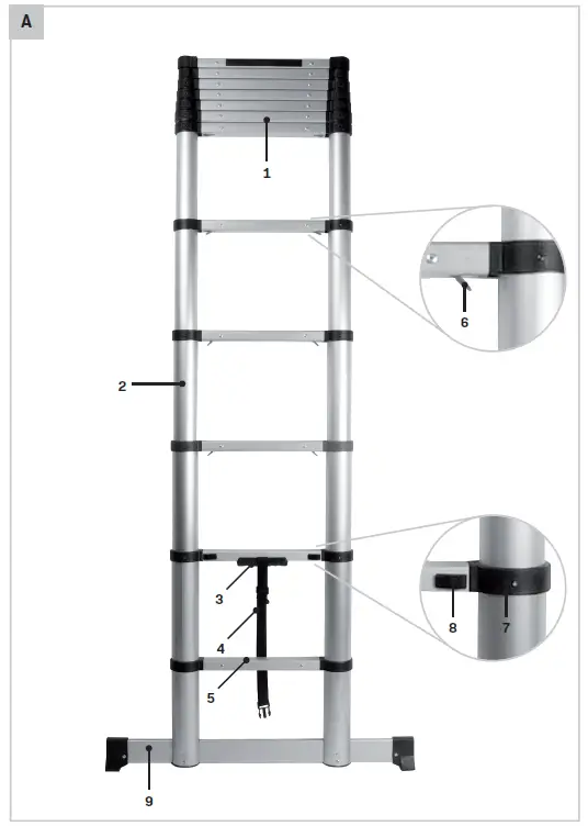 VONROC-TL505XX-Telescopic-Ladder-fig-1