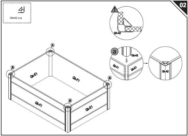 Outsunny 845-452V02 Plastic Raised Garden Planter 05