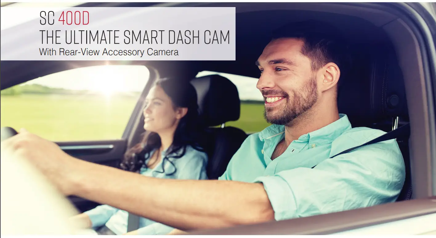 Cobra SC 400D The Ultimate Smart Dash Cam The Ultimate Smart Dash Cam With Rear View Camera