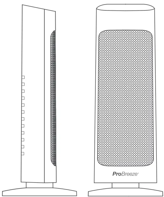 Pro Breeze PB H15 Tower Ceramic Space Heater
