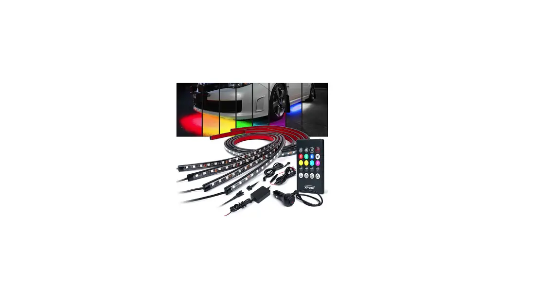 Xprite ‎ugl-62709-g1 Car Underglow Neon Accent Strip Lights Kit User Guide
