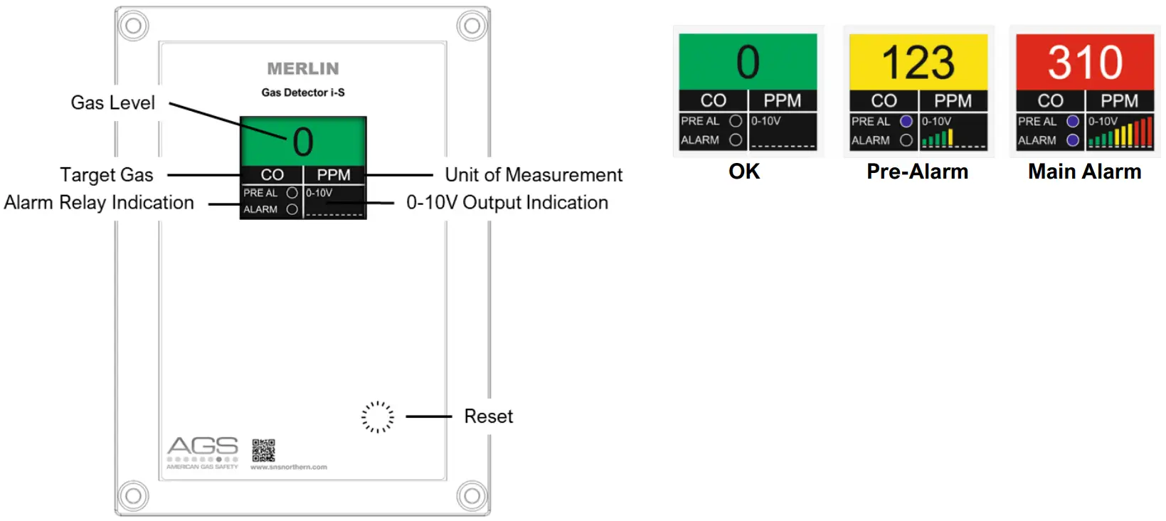 AGS GDP2 Merlin Gas Detector i S - Initial Power Up