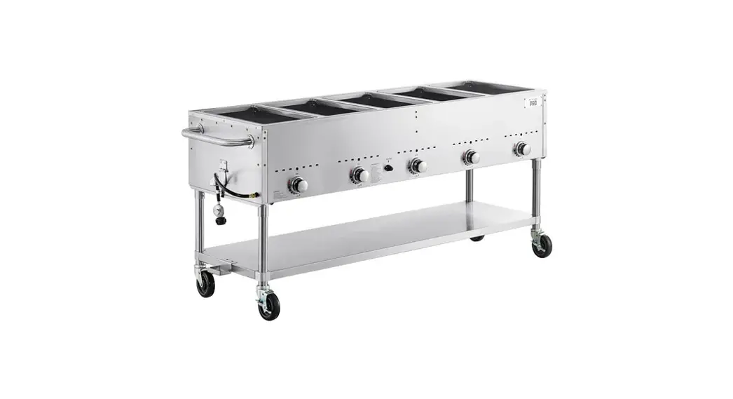 Backyard Pro 554bpgst2wlp Open Well Mobile Outdoor Steam Tables User Manual