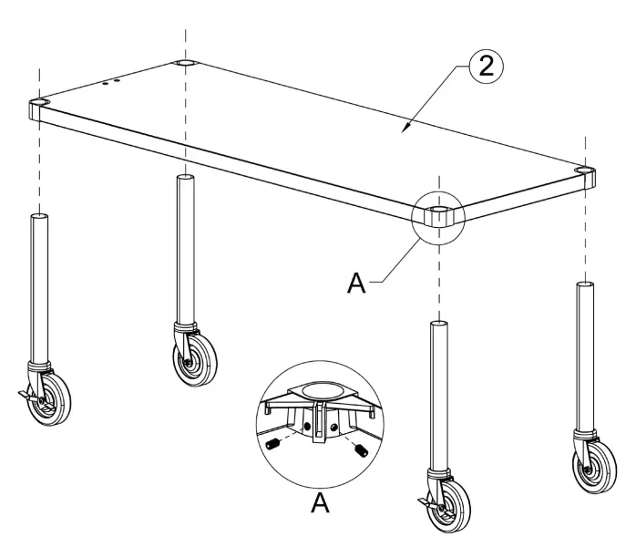 BACKYARD PRO 554BPGST2WLP Open Well Mobile Outdoor Steam Tables - STEP 2