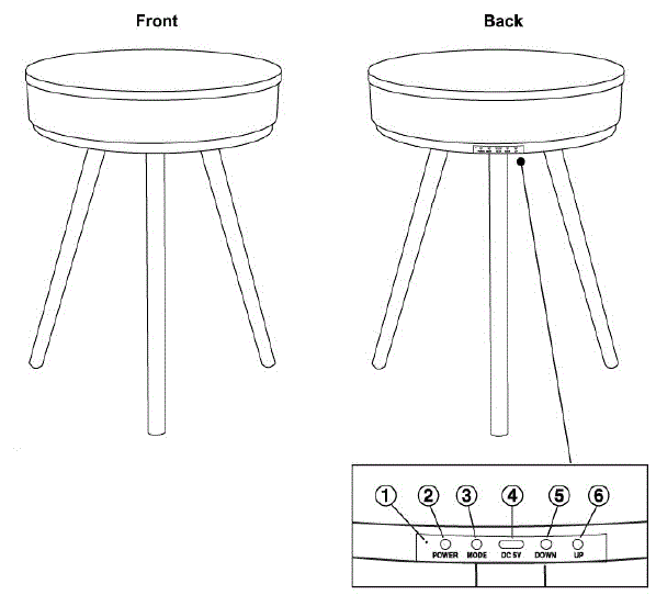 BASS JAXX SP-0161B Sound Top Wireless Table Speaker fig-1