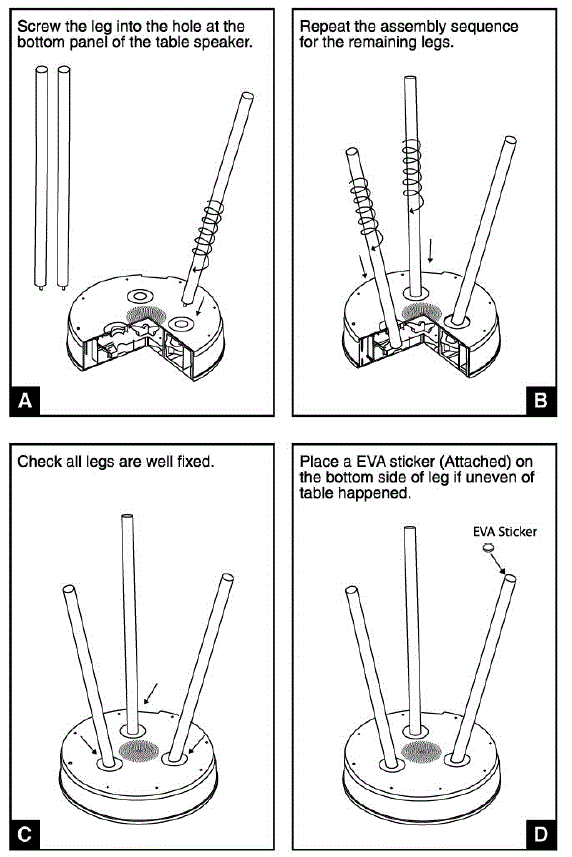 BASS JAXX SP-0161B Sound Top Wireless Table Speaker fig-2