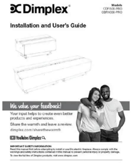 Dimplex CDFI1000 PRO Optimyst Built In Electric Cassette - Package Contents 6