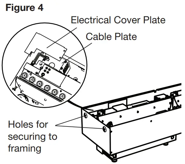 Dimplex CDFI1000 PRO Optimyst Built In Electric Cassette - securing screws