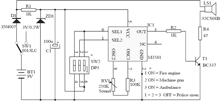 velleman wsah113 Siren Sound Generator 15