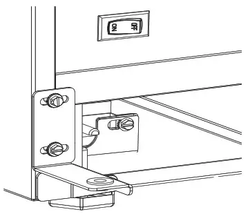 U LINE 230V Marine Series 14 Inch Stainless Solid Ice Maker - Door Adjustments 4