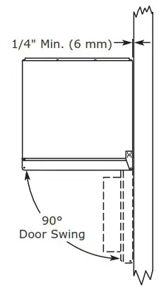 U LINE 230V Marine Series 14 Inch Stainless Solid Ice Maker - Door Swing 2