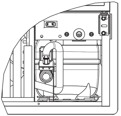 U LINE 230V Marine Series 14 Inch Stainless Solid Ice Maker - Water Hookup 1