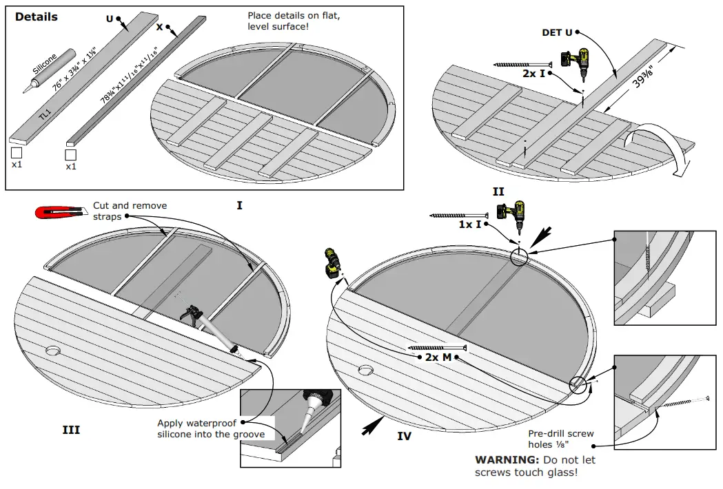 saunalife E7W Half Glass Window Ergo Series Barrel Sauna - Barrel Sauna 14