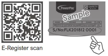 PowerPac PPFZ60 Mini Bar Freezer - qr code 1