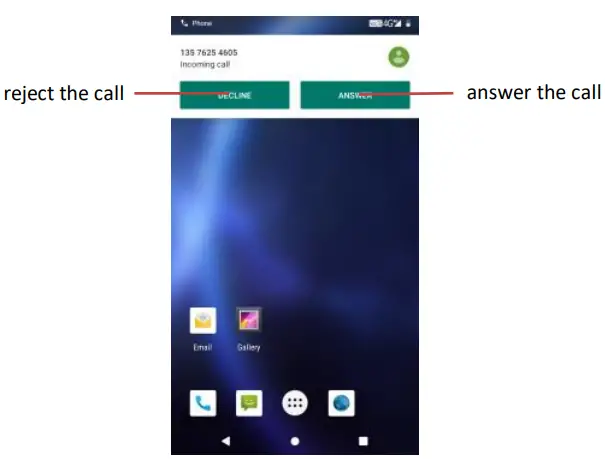 Answer and Reject Call