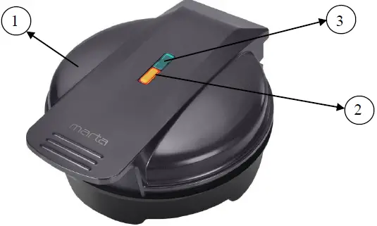 marta MT-SM1760C Waffle Maker 01