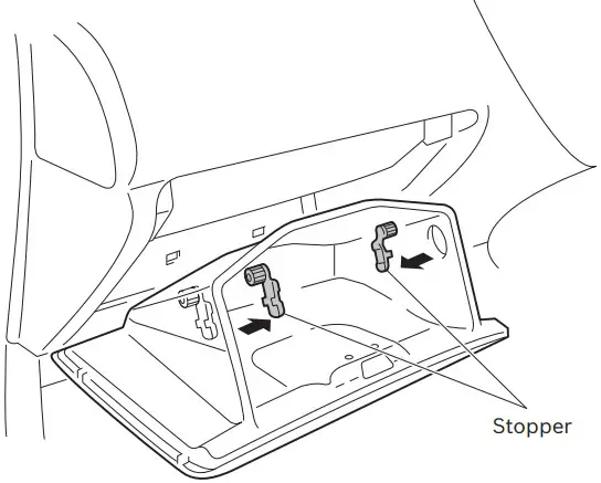 How to remove the glove box