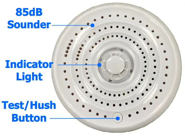 Arrowhead Alarm AJ 718 Auto Resetting Heat Detector - detectors