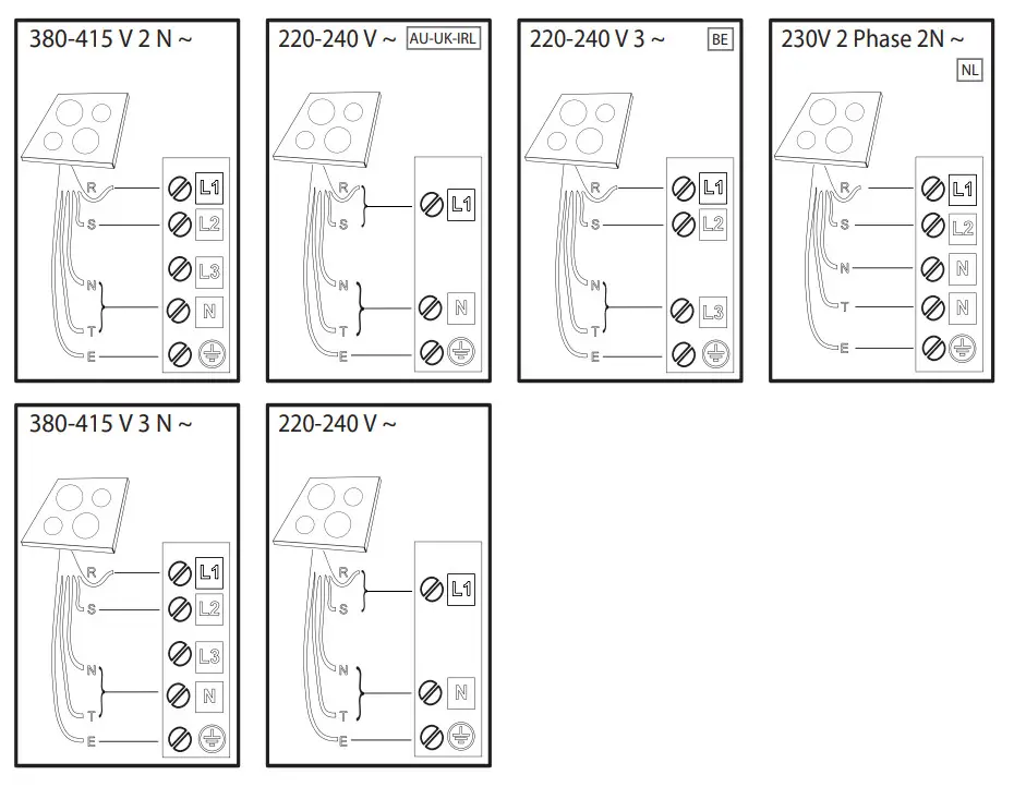 Whirlpool WL S7960 NE 60cm 4 Zones Induction Hob - CONNECTION