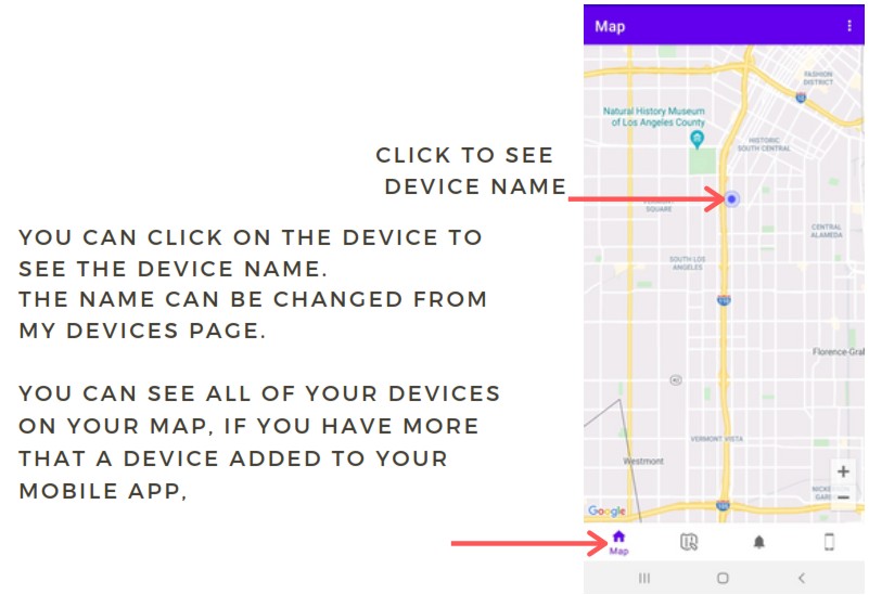 SecuLife GL320 GL Series 4G GPS Tracker - MAP PAGE