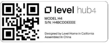 Level Home Hub4 Home IOT Gateway - qr code