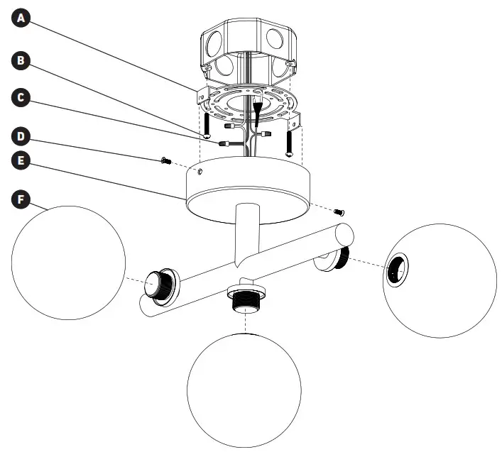 artika FM BLC HD2GD Bloom 3 Light LED Ceiling Light - STEP BY STEP INSTALLATION 1