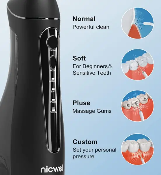 Nicwell-F5025-Water-Dental-Flosser-Cordless-for-Teeth-fig-1