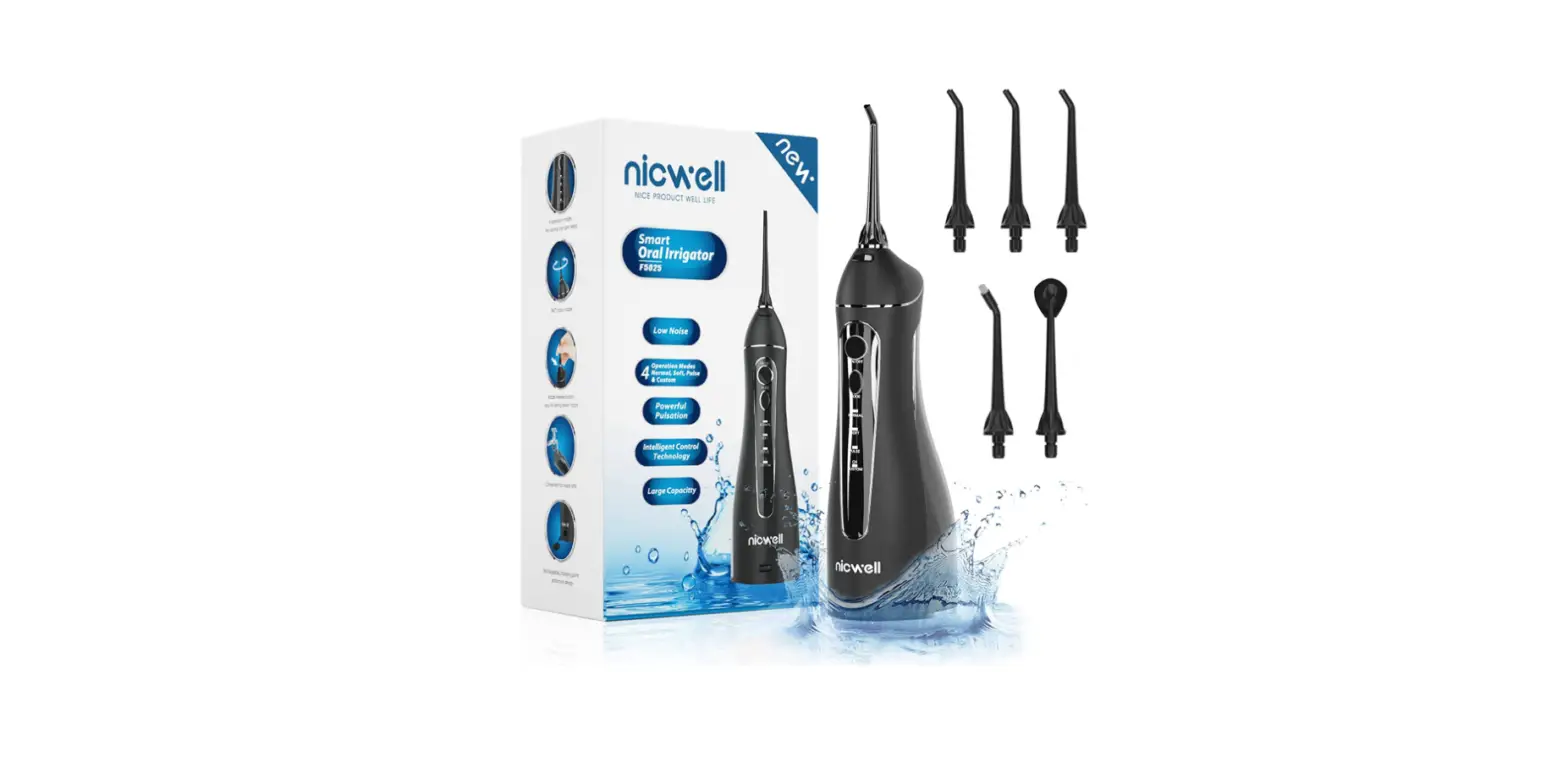 Nicwell F5025 Water Dental Flosser Cordless For Teeth User Manual Nicwell F5025 Water Dental Flosser Cordless For Teeth User Manual