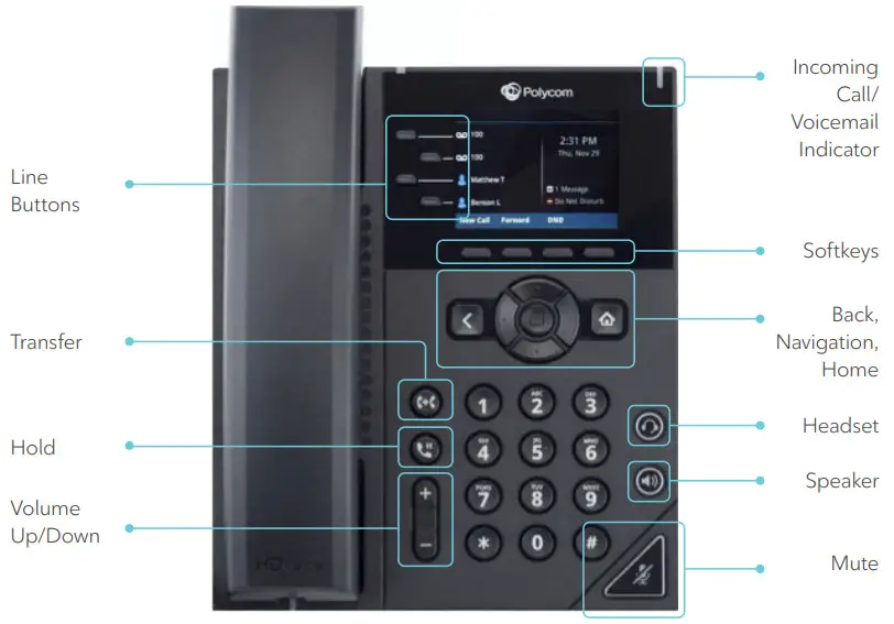 ROGERS 311-250-450 Powerful 6-Line Phone System - Diagram