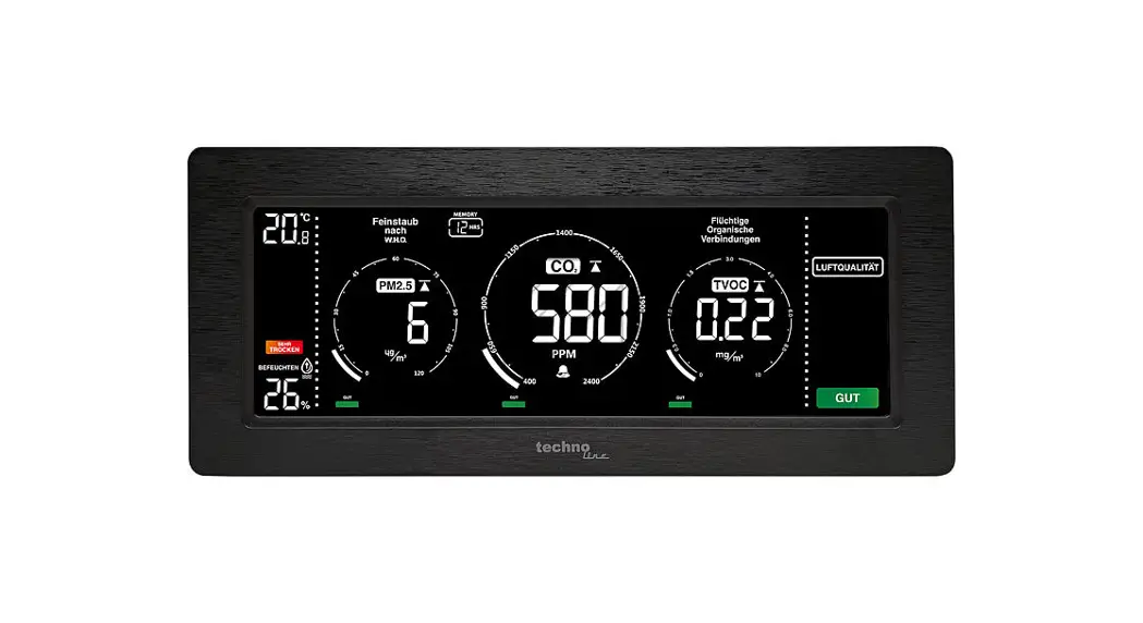 Technoline Wl 1035 Air Quality Monitor Instruction Manual