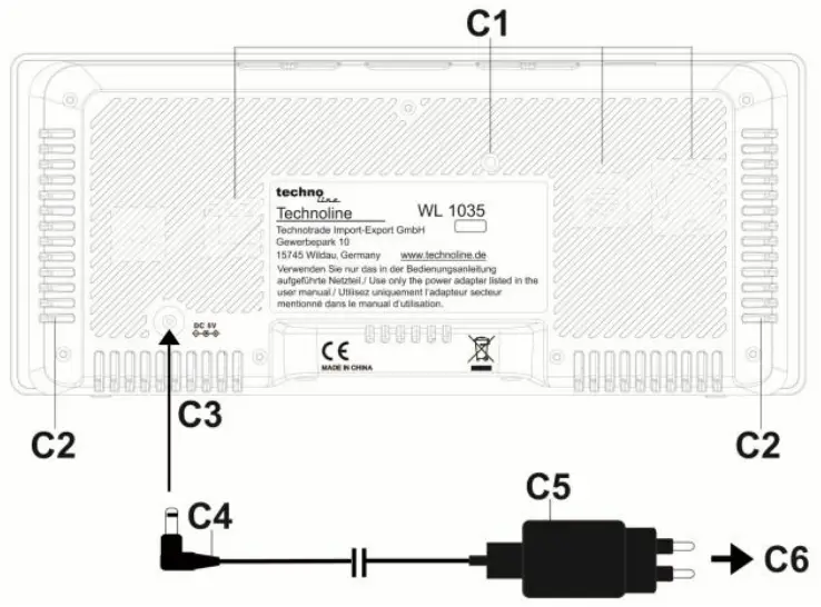 technoLine WL 1035 Air Quality Monitor - Overview 1